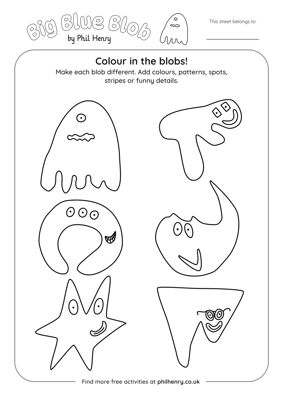 Colour in the blobs!